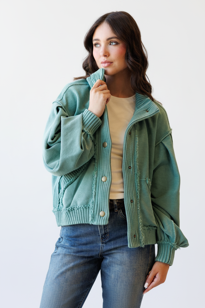 Campus Cardi Coat - Front Open White BG