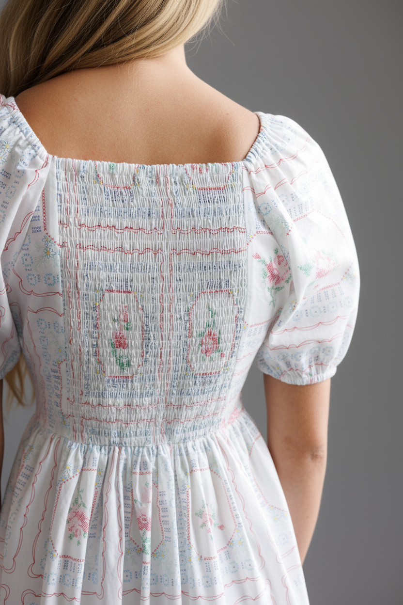 Cross Stitch Crochet Dress