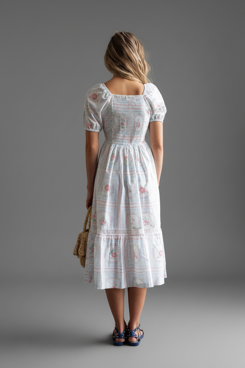 Cross Stitch Crochet Dress