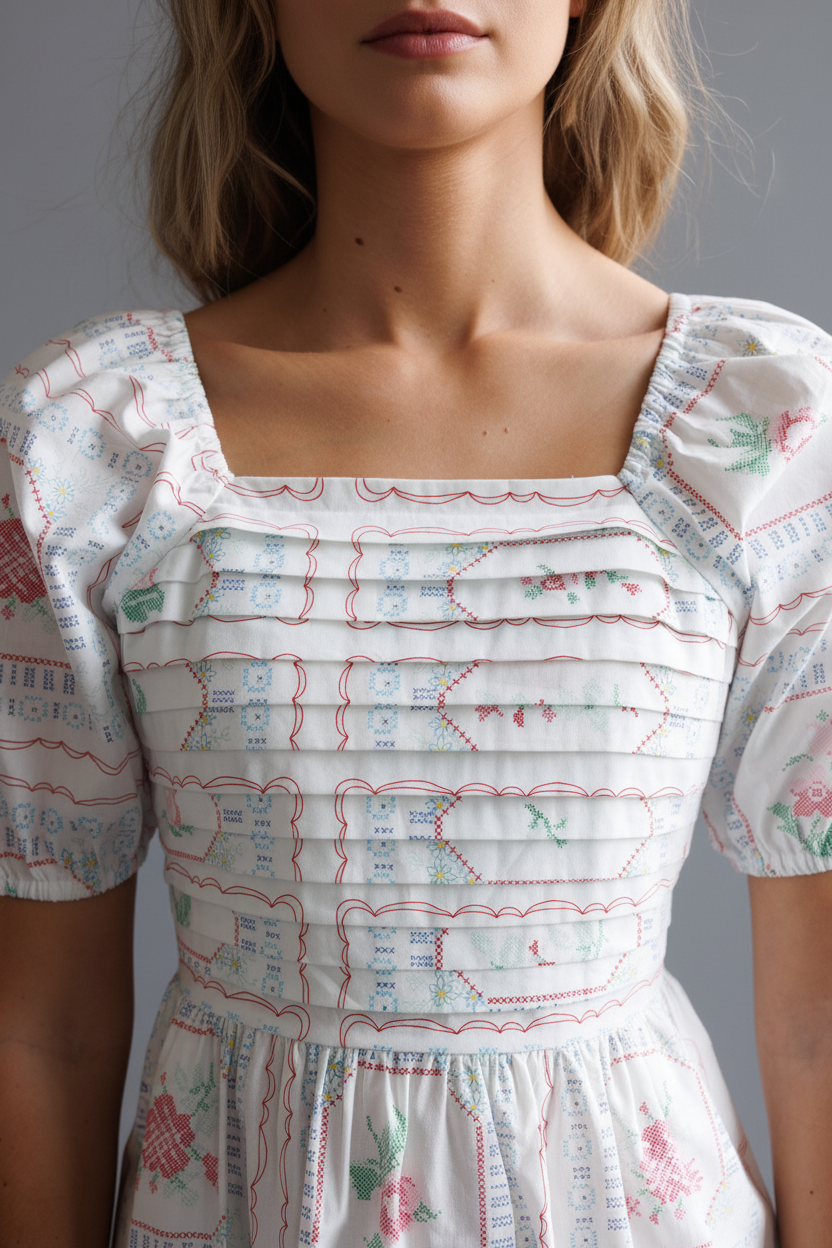 Cross Stitch Crochet Dress