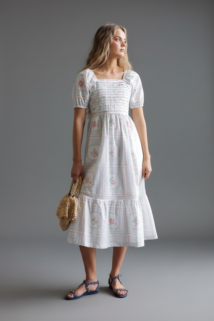 Cross Stitch Crochet Dress