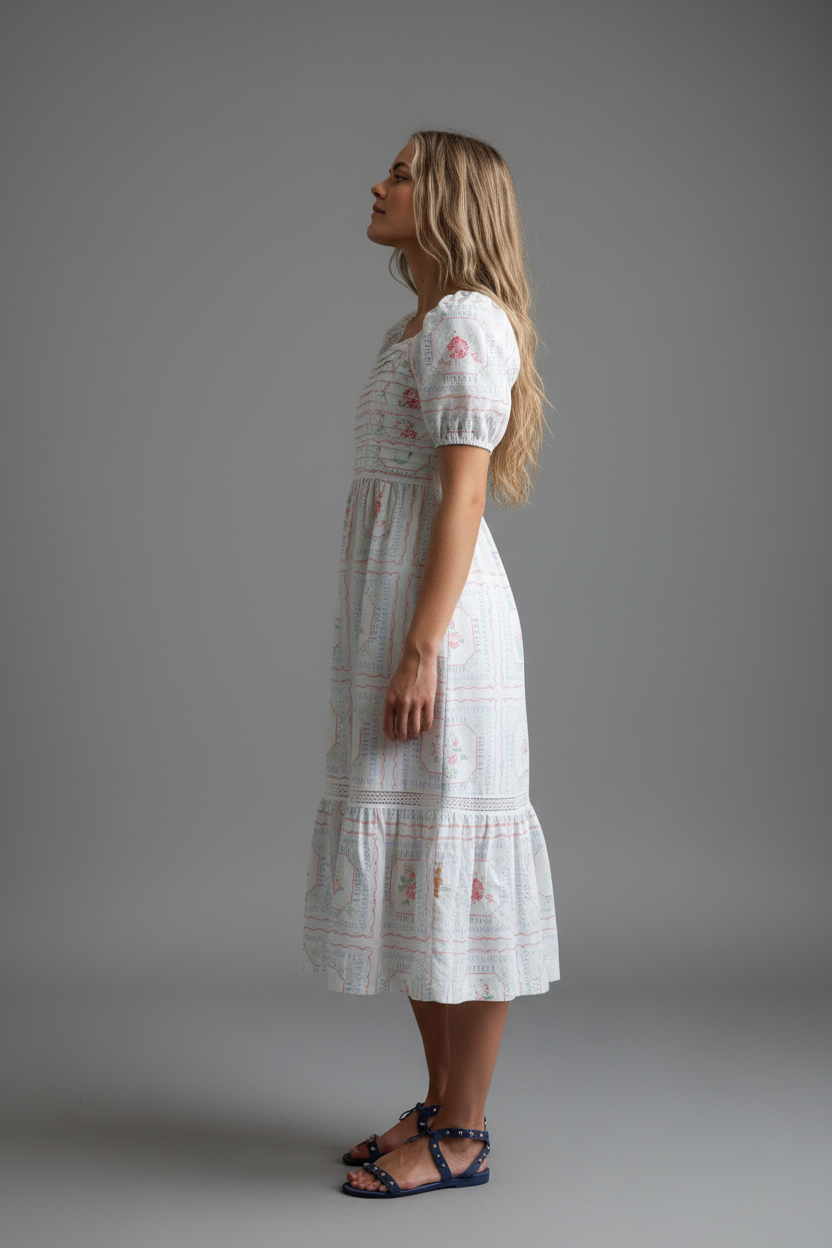 Cross Stitch Crochet Dress