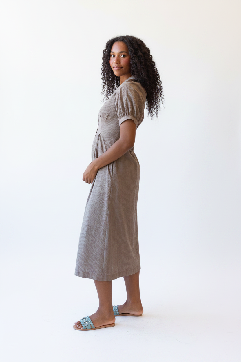 Femme Field Dress - Side White BG