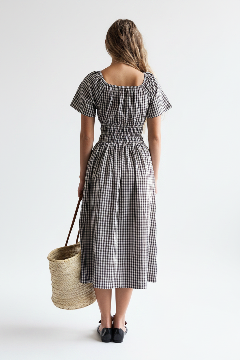 Maybelle Dress - Back White BG