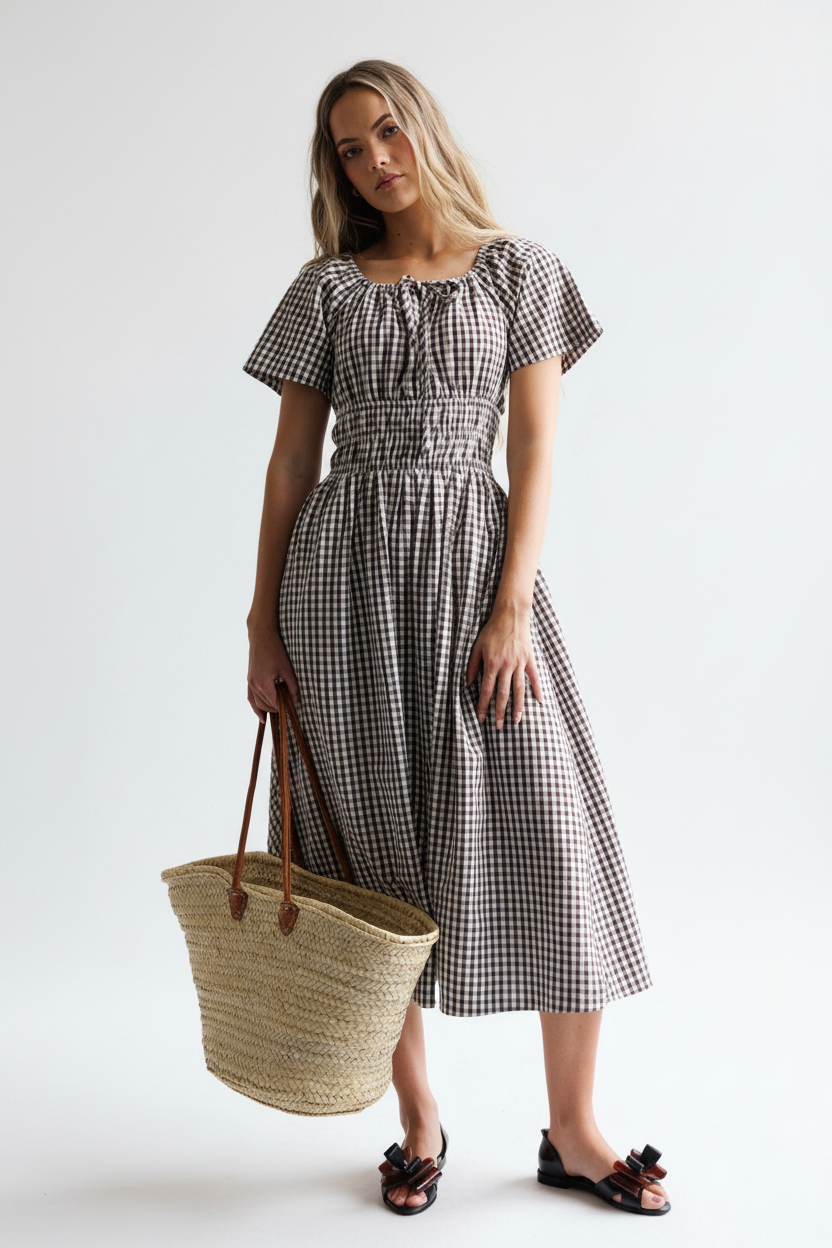 Maybelle Dress - Front White BG