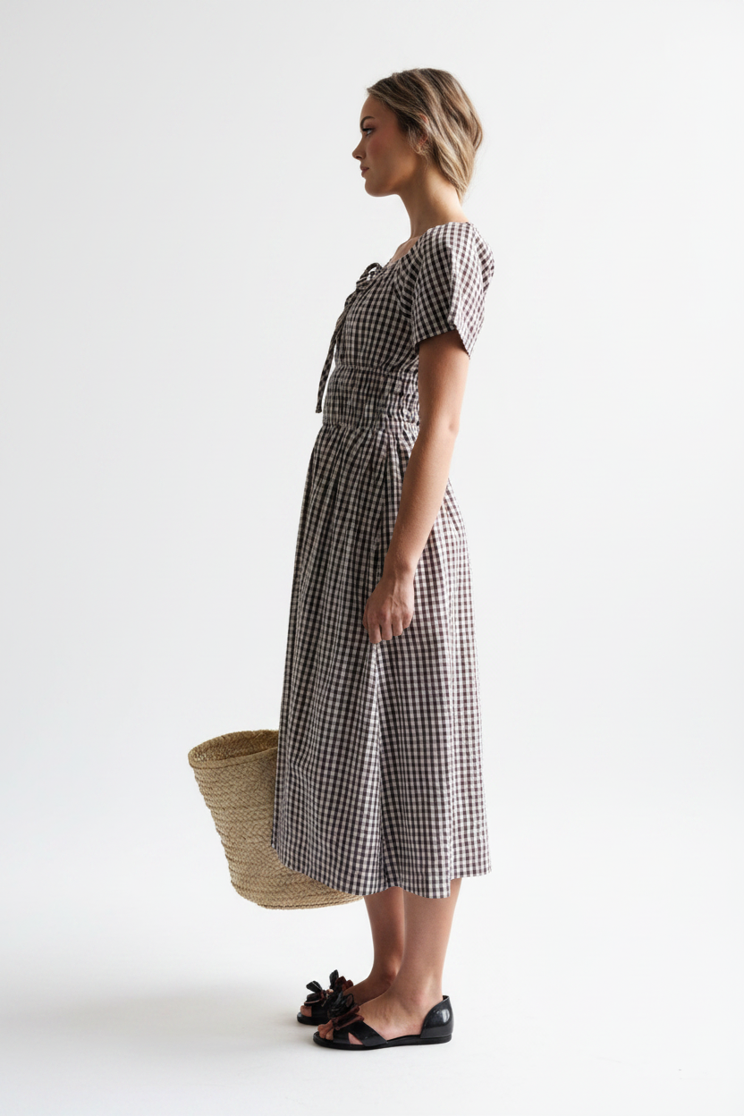 Maybelle Dress - Side White BG