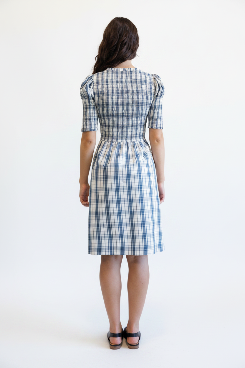 Oxford Dress - Back White BG