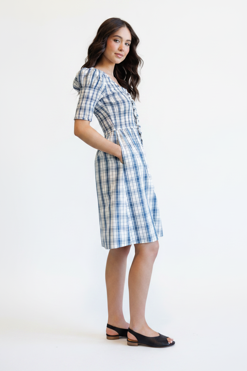 Oxford Dress - Side White BG