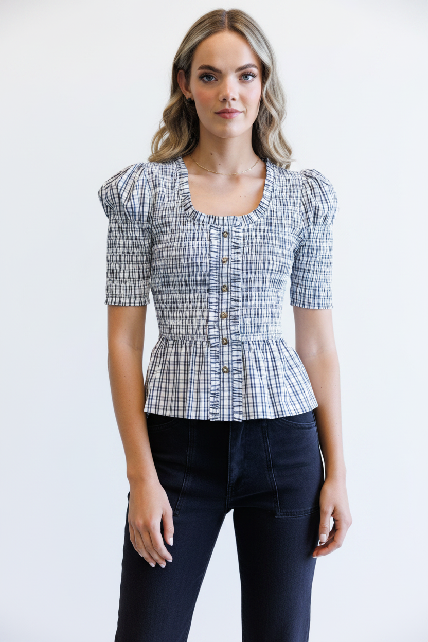 Oxford Top - Full Length White BG