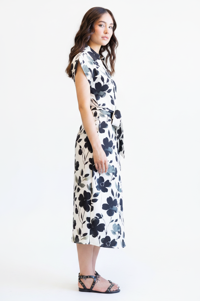 Quintessential Dress - Side White BG