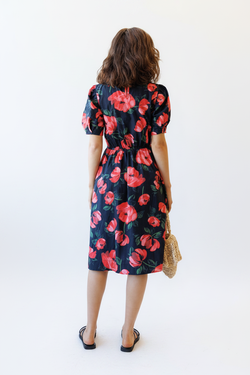 Signature Sun Dress - Back White BG