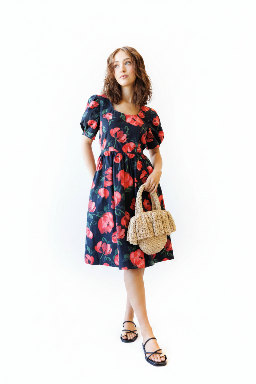 Signature Sun Dress - Front White BG